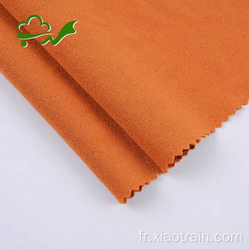 Tissu crêpe à double tricot en poly spandex pour vêtement